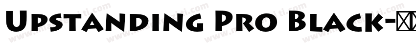 Upstanding Pro Black字体转换